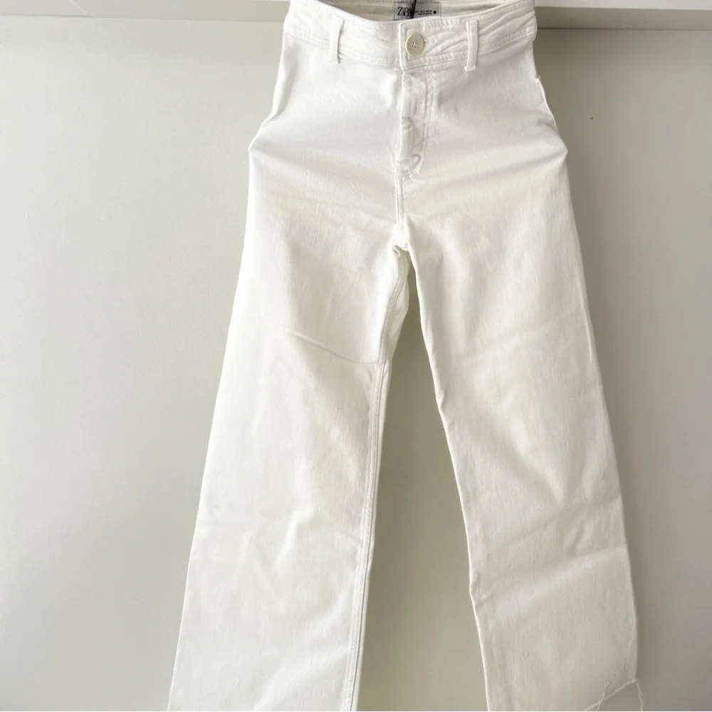 Zara White Jeans Size 2 - Picture 2 of 16